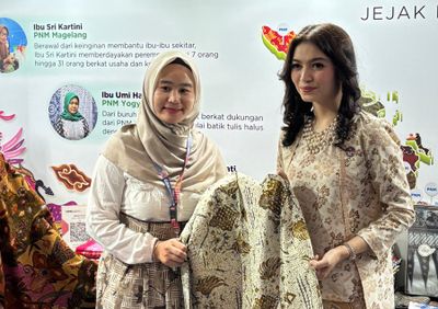 Istri Wapres Borong Batik Merawit Karya Nasabah Binaan PNM Mekaar