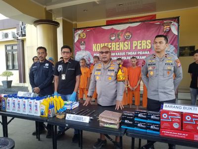 Komplotan Pencuri sparepart Kendaraan Di Ringkus Satreskrim Polres Serang