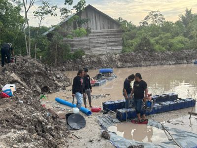 Tambang Emas Ilegal di Kuansing Ditangkap Polisi