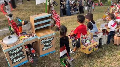 Momen Ketika Orang Tua Gen Z Punya Anak Ikutan Pawai HUT RI Ke-80 Tahun
