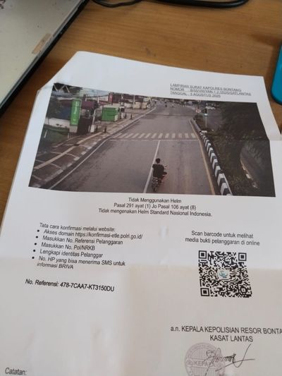 Netizen Bagikan Pengalaman Kena Tilang Elektronik Saat Beli Nasi Kuning