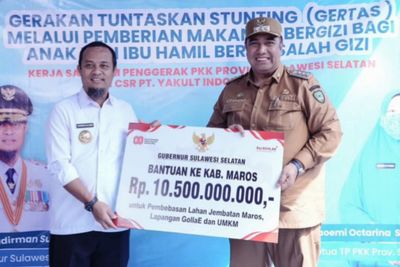 Gubernur Sulsel Kucurkan Rp 10,5 M untuk Infrastruktur dan Stunting di Maros