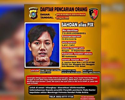 Polsek Mandonga Tetapkan Sahdan sebagai DPO Kasus Narkoba Jaringan Internasional