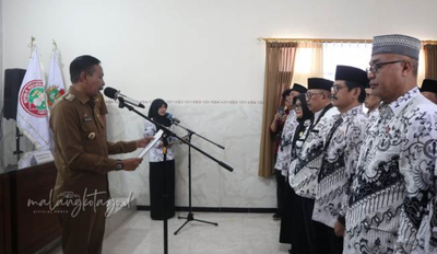 Wali Kota Wahyu Kukuhkan Pengurus PGRI Kota Malang Periode 2025–2030: Fokus Tingkatkan Kualitas Guru & Sarpras