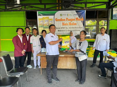 Gerakan Pangan Murah Hadir di Medan Petisah, Beras SPHP 5 Kg Hanya Rp58 Ribu