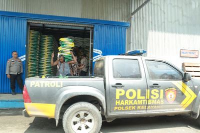 Polres Inhu Gelar Pasar Murah Serentak