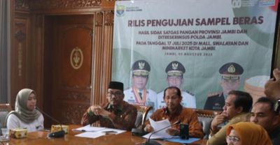 Satgas Pangan Jambi Temukan 8 Merk Beras Premium Tak Sesuai Standar Mutu, Harga Diminta Diturunkan