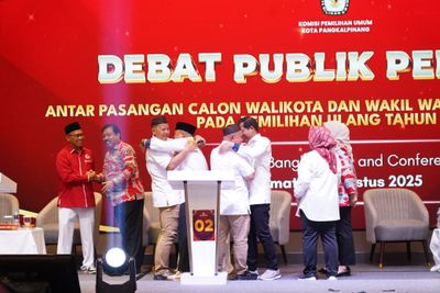 Paslon Wali Kota-Wakil Wali Kota Pangkalpinang Saling Serang di Momen Tanya Jawab