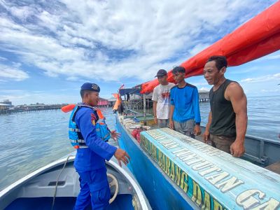 Cuaca Kurang Baik, Sat Polairud Polres Tarakan Himbau Masyarakat Waspada Saat Berlayar