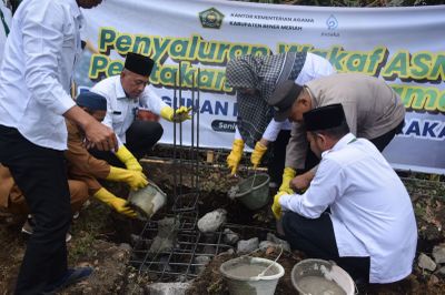 Keren! ASN Bener Meriah Patungan Bangun RKB MIS Blang Rakal