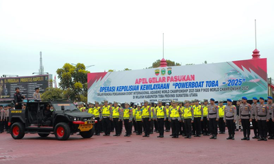 Dari Arena Balap hingga Hotel Atlet, Pengamanan Powerboat Toba 2025 Dimatangkan