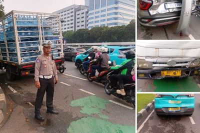 Kecelakaan Beruntun di depan Gedung DPR RI Jakarta, Teryata Akibat Sopir Pajero Mengantuk