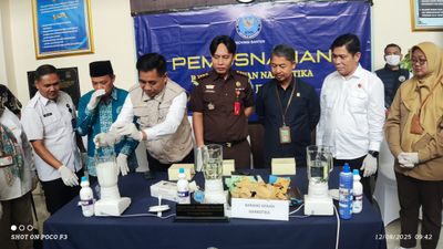 BNNP Banten Musnahkan 1,1 kilogram Sabu Dari Empat Pengedar Di wilayah Tangerang