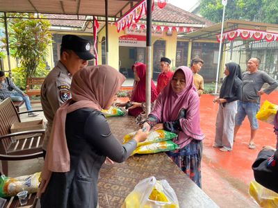 Polsek Jawilan Gelar Gerakan Pangan Murah Untuk Masyarakat