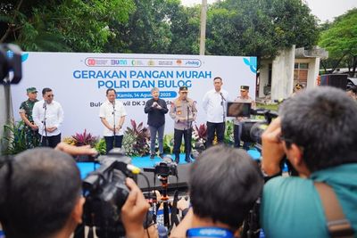 Kick Off Duet Polri dan Bulog, Gerakan Pangan Murah Digelar Serentak di Seluruh Indonesia