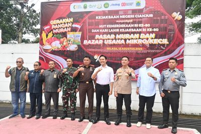 Kejaksaan Negeri Cianjur Gelar Pasar Murah dan Bazar UMKM, Dorong Ketahanan Pangan serta Ekonomi Lokal