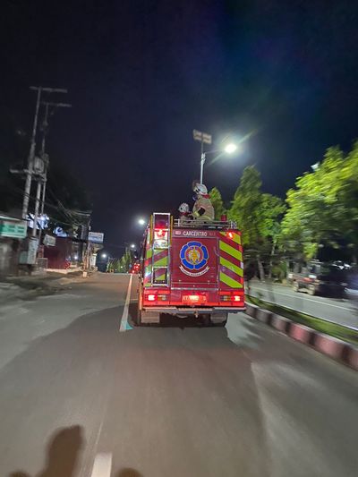 Spanduk Warung Makan Terbakar di Bontang, Api Berhasil Dipadamkan Warga
