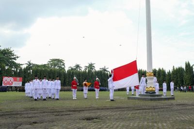 Upacara HUT ke-80 RI di Lampung Serukan Semangat Wujudkan Indonesia Emas 2045