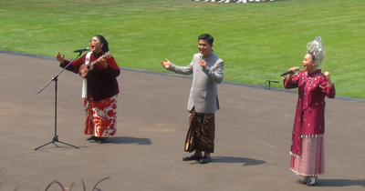 Endah Laras, Cakra Khan dan Rossa Nyanyikan Lagu Merah Putih di HUT Kemerdekaan ke-80 RI