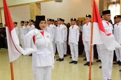 Bupati Aceh Tengah Kukuhkan Paskibraka 2025, Siap Bertugas di HUT RI ke-80