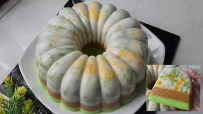 Cobain Resep Puding Cendol dengan Gula Merah dan Pandan yang Legit