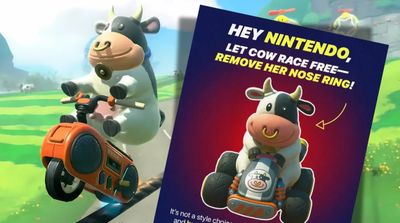 PETA Desak Nintendo Hapus Nose Ring Sapi di Mario Kart World