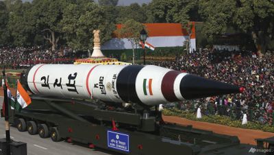 India Uji Coba Rudal Balistik Agni-5 Berkemampuan Nuklir