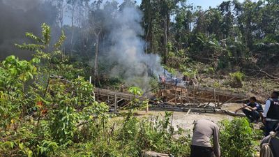 Polres Inhu Gelar Razia Besar-Besaran PETI di Sungai Indragir
