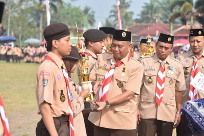 Kata Bupati Harda Kiswaya Pada Peringati Hari Pramuka ke-64
