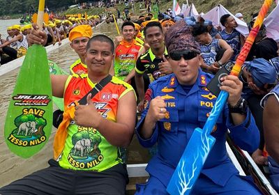Jalur Raga Bhayangkara, Kuda Hitam yang Jadi Juara Pacu Jalur 2025
