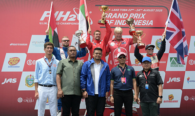 F1 Powerboat 2025 Resmi Ditutup, Bobby Nasution Pimpin Penyerahan Trofi