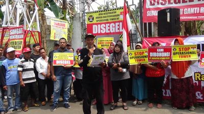 Protes Tower Seluler, Warga Klaten Minta Presiden Turun Tangan