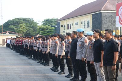 Apel Persiapan Personel, Kabid Propam Ingatkan Jaga Netralitas Kawal Pilkada Ulang