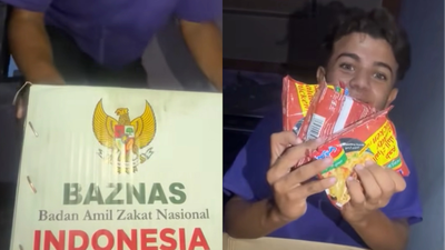 Momen Pemuda Gaza Unboxing Kotak Bantuan dari Indonesia, Beginilah Isinya
