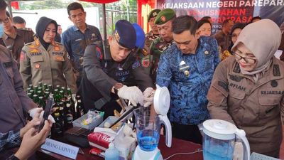 481 Gram Sabu Dimusnahkan, Kejari Parepare Tegaskan Peran Total Melawan Narkotika