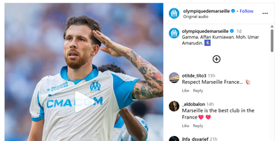 Klub Liga 1 Prancis, Olympique de Marseille, Beri Penghormatan kepada Korban Kekerasan Polisi di Indonesia