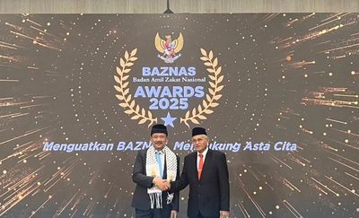 Gubernur Sultra Raih Baznas Award 2025 sebagai Kepala Daerah Pendukung Gerakan Zakat