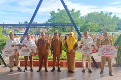 Rawat Kendaraan Dinas dengan Baik, 3 Driver Dinkes Gorontalo Terima Penghargaan