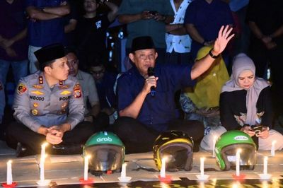 Di Hadapan Ratusan Ojol, Gubernur Gorontalo Sampaikan Belasungkawa untuk Affan Kurniawan
