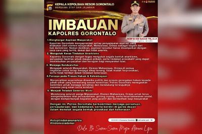 5 Imbauan Kapolres Gorontalo Terkait Demo di Kabupaten Gorontalo