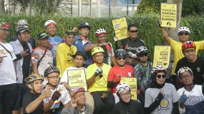 Koalisi Pejalan Kaki dan Pesepeda Bersih-Bersih Sudirman-Thamrin Usai Demo, Tutup Coretan Vandalisme
