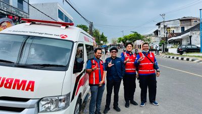 Pengelola Tol Bakter Ikut Dukung Aksi Damai, Kirim Bantuan Ambulance dan Logistik