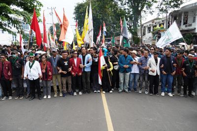 Aksi Demo di Lampung Berlangsung Kondusif, Jadi Contoh Kedewasaan Berdemokrasi