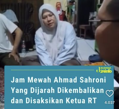 Viral! Ortu Kembalikan Jam Tangan Jarahan Rp11 Miliar Ahmad Sahroni: Ini Bukan Hak Kita