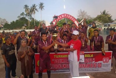 Persemo The King FC Juara Turnamen Sepakbola Pasimarannu Cup 2025 di Selayar