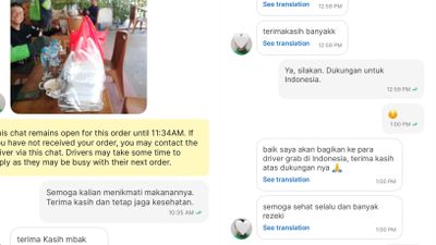 Solidaritas Warga Asia Tenggara, Pesan Makanan untuk Driver Ojol di Tengah Demo Indonesia