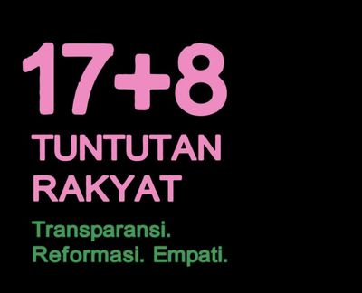 7 Fakta Unik Warna Pink Hijau dan Istilah 17+8 Tuntutan Rakyat di Tengah Aksi Demo