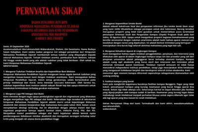 Mahasiswa Sejarah Unmul Tolak Tuduhan Molotov dan Logo PKI, Sebut Ada Upaya Kriminalisasi
