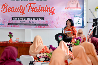 Beauty Training DWP Sumut: Dita Togap Ingatkan Perempuan Penting Jaga Penampilan
