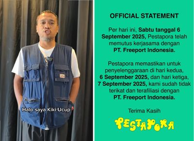 Pihak PestaPora Angkat Suara soal Freeport, Tegaskan Sudah Putus Kontrak dan Tak Terima Sepersen Pun